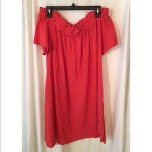 NEW Red/Orangish Off the shoulder Dress
